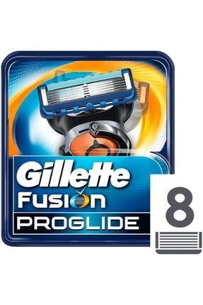 Fusion Proglide 8'li Yedek Tıraş Bıçağı Karton Paket