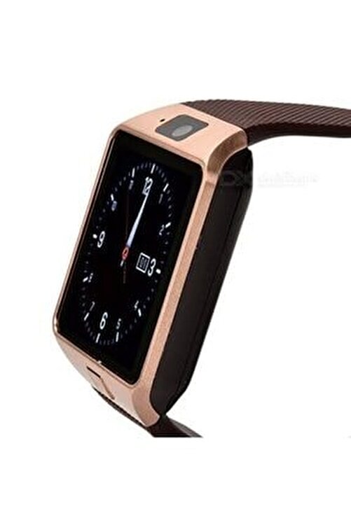 Ceas Smartwatch iUni DZ09 Plus, BT, Camera 1.3MP, 1.54 Inch, Auriu la  iUni.ro!