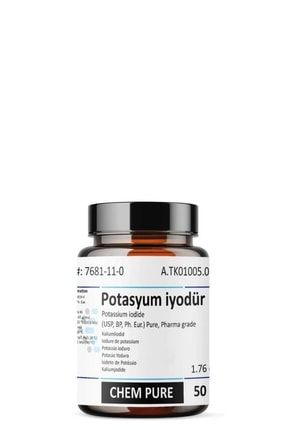 Potasyum Iyodür | 50 gr | Pharma Grade | Potassium Iodide Cas 7681-11-0