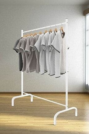 Ayaklı Metal Konfeksiyon Askısı Askılık Elbise Askılığı Eşek Askı