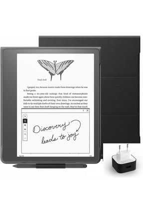Kindle Scribe 10.2" E Kitap Okuyucu Premium Pen 32 Gb + Orijinal Deri Kılıf + Adaptör