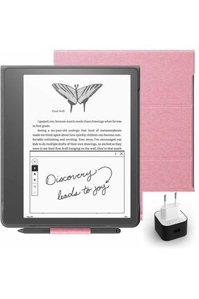 Kindle Scribe 10.2" E Kitap Okuyucu Premium Pen 64 Gb + Orijinal Kumaş Kılıf + Adaptör