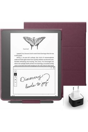 Kindle Scribe 10.2" E Kitap Okuyucu Premium Pen 32 gb Orijinal Deri Kılıf + Adaptör