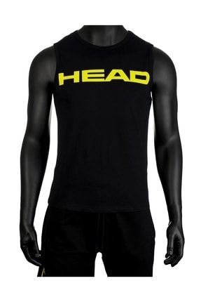 Erkek Siyah Pamuklu Sıfır Kol Fitness T-shirt Sporcu Atleti Kolsuz Tanktop Tenis Tişörtü