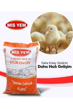 Tavuk-civciv-kaz-ördek-hindi Etlik Civciv Toz Yemi (5KG)