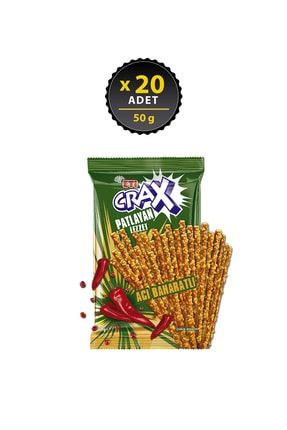 Crax Patlayan Lezzet Acı Baharatlı Çubuk Kraker 50 g x 20 Adet