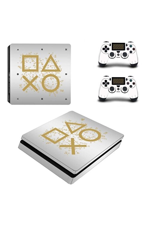 Kt Decor Mat Gri Arkaplan Ve Kol Dugmeleri Playstation 4 Slim Kasa Sticker Kaplama Fiyati Yorumlari Trendyol