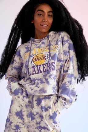 Red WOMAN DeFactoFit NBA Los Angeles Lakers Hoodie Sweatshirt