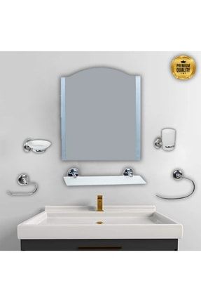 Banyo Ayna Seti Paslanmaz Ürün 6 Parça