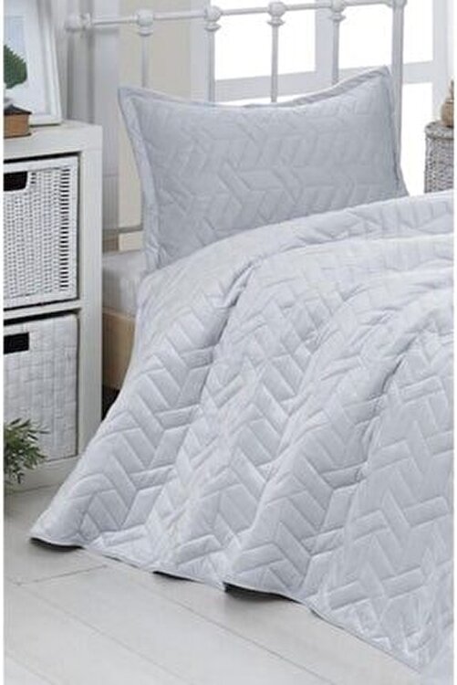 dinarsu yatak ortusu seti tek kisilik ruby acik gri fiyati yorumlari trendyol