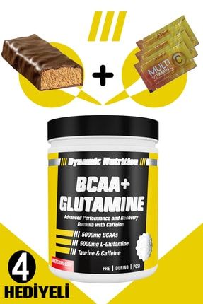 Dynamic Bcaa + Glutamine 300 Gr (karpuz Aromalı) + 4 Hediyeli (protein Bar + 3 Adet Multi C Saşe)