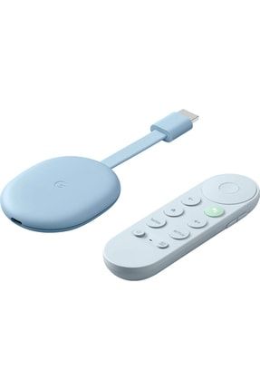 Chromecast Tv 4k Medya Oynatıcı 2022 Mavi
