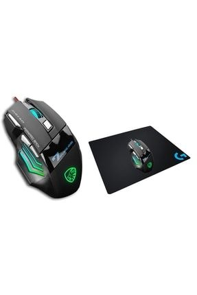 Hytech HY-X7 Gamy Siyah Gaming Oyuncu Mouse + Logitech Gaming Mouse Pad Set
