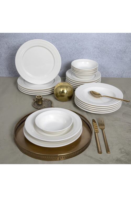 Gural Porselen Lizbon 24 Parca 6 Kisilik Bone Yemek Takimi Fiyati Yorumlari Trendyol