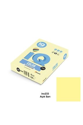 Iq Color A4 Renkli Fotokopi Kağıdı 80 gr Açık Sarı 1 Koli 5 Paket
