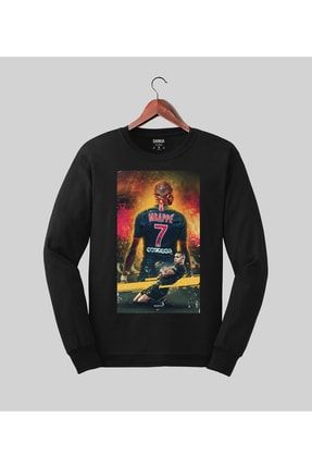 Darkia Kylian Mbappe Psg Bask l Futbol Sweat Siyah Tasar m Sweatshirt Fiyat Yorumlar Trendyol