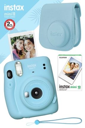 Instax Mini 11 Mavi Fotoğraf Makinesi Ve Hediye Seti 3