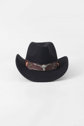 Kovboy Fötr Şapka - Siyah