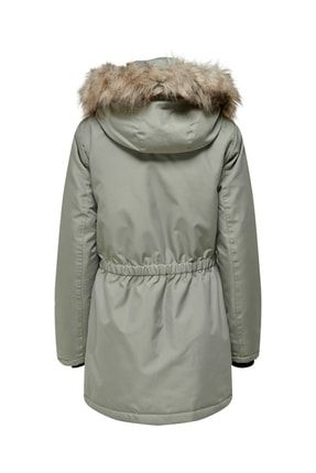 Only Kad n Uzun Kapu onlu Kurklu Mont Parka 15213755 Fiyat Yorumlar Trendyol