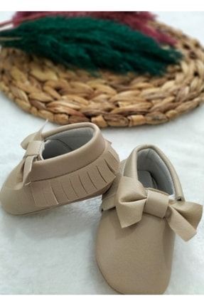 Krem Bebek Ayakkabısı Patik Makosen