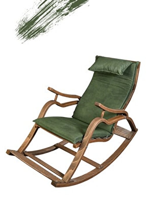 tokko oslo ahsap formlu sallanan sandalye dinlenme kitap okuma tv koltugu yesil fiyati yorumlari trendyol