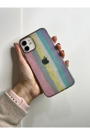 Iphone 11 Simli Rainbow Kılıf