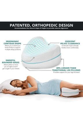 Visco Yastık Ortopedik Bacak Arası Yastığı Destekli Ortopedik Visco Yastık