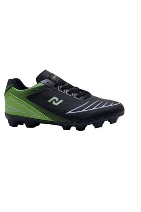 Siyah - Yeşil Erkek Çim Saha Halı Saha Futbol Ayakkabısı