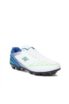 Beyaz - Yeşil Erkek Çim Saha Halı Saha Futbol Ayakkabısı