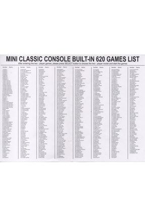 Nes classic 620 game list store