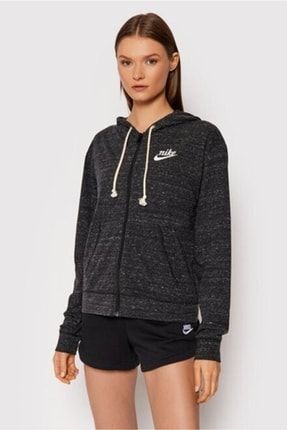Nike Sportswear Gym Vintage Kad n Tam Boy Fermuarl Sweatshrit