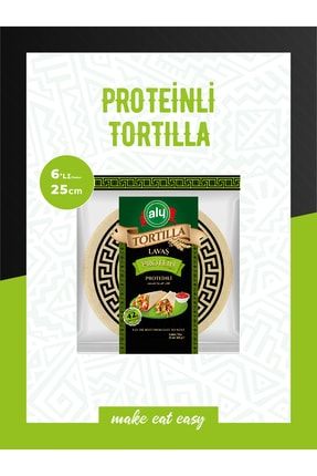 Proteinli Tortilla Lavaş 25 cm 6'lı Paket 420 g