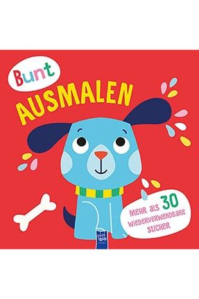 Bunt Ausmalen (cover Rot / Hund)