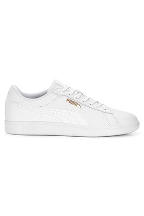 Puma Smash 3.0 L White Black Gold Ivory Men Unisex Casual Shoes 390987-03