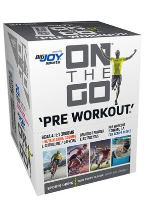 On The Go Preworkout Orman Meyveli Pre Workout 20*15gr Güç Ve Performans Aminoasit