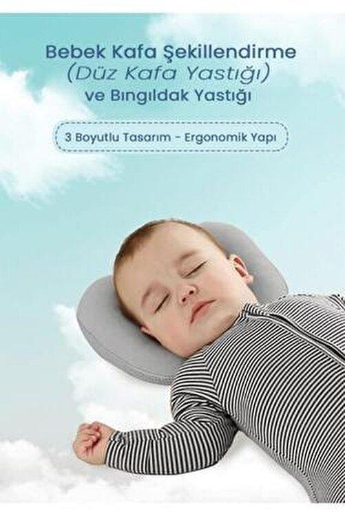Lucky Day Bebek Gri Duz Kafa Sekillendirici Yastik Fiyati Yorumlari Trendyol