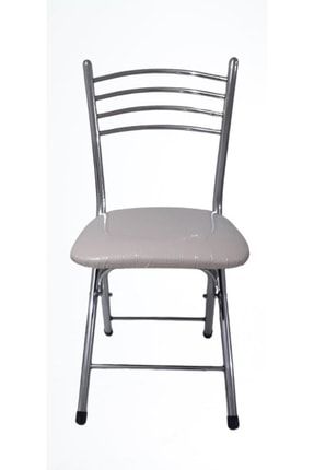 Katlanır Sandalye(LÜTFEN İSTEDİĞİNİZ RENGİ MESAJ YAZINIZ)görsel Krem Rengi