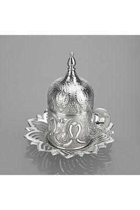 Elen Hediyelik Tekli Metal Kaplama Kahve Fincanı Gümüş Fiyatı  