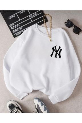 New York-ny Baskılı Kalın Kız Erkek Çocuk Sweatshirt