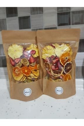 2'li Kurutulmuş Karışık Meyve Paketi 100 Gram(çilek, Ananas, Portakal, Elma, Muz , Limon)