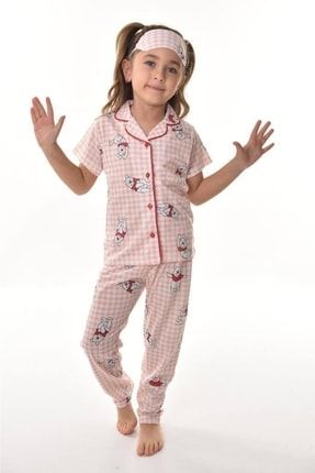 Winnie The Pooh Baskılı Kız Çocuk Pijama Takımı