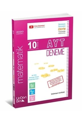Üçdörtbeş Yayınları Ayt Matematik 10'lu Deneme 2022 9786058116269