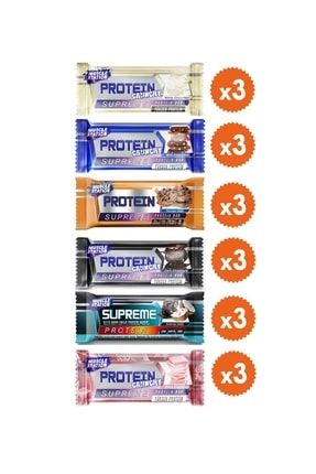 Protein Supreme Bar Karma Set 6 Çeşit 18 Adet