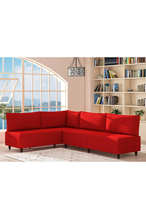 Evdemo Eda L Kose Koltuk Takimi Kirmizi Fiyati Yorumlari Trendyol