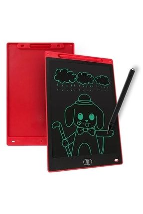 Kırmızı Dijital Kalemli Çizim Tablet Yazı Tahtası Not Yazma Eğitim Tableti Writing Tablet 8,5 Inç