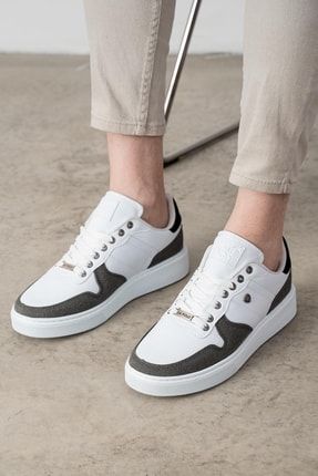 309 Beyaz Füme Renk Beyaz Tabanlı Erkek Günlük Ayakkabı