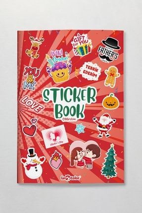 New Color Sticker Book Kutlama Özel Gün Etiket Serisi Tasarım 542167