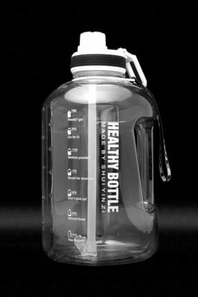 Winta Bpa Içermez Motivasyonel Su Matarası 2.5 Lt Beyaz Su Matarası,su Şişesi,suluk