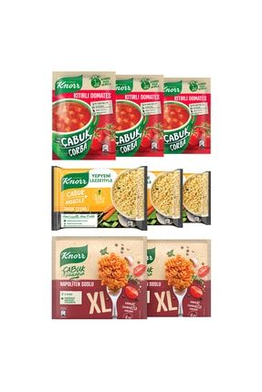 Trendyol Afet Yardım Çabuk Çorba Dometes 22gx3+ Noodle Tavuk Çeşni 66gx3+ Makarna Xl Napolite SET.UL.1076
