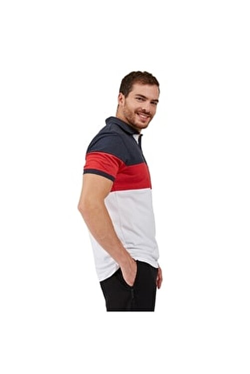 Skechers Polo's M Colorblock Sport Pique Polo T-Shirt Erkek Lacivert Tshirt - S201047-410 2